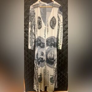 All about the Benjamins/Sheer Duster/Cover/SMALL/NWOT